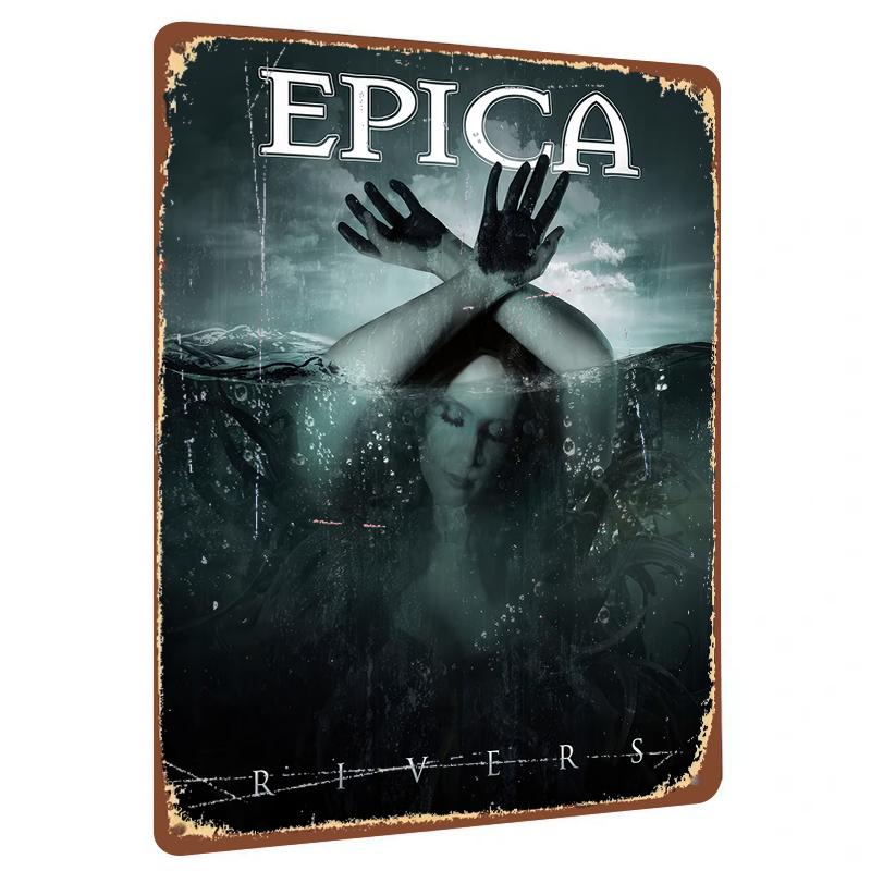 EPICA Rivers Album Art Metal Wall Decor Gothic Music Poster Print for Home Bar Decoration 20x30cm(7.8x11.8inch)
EPICA Rivers Album Art Metal Wall Decor Gothic Music Poster Print for Home Bar Decoration 20x30cm(7.8x11.8inch)