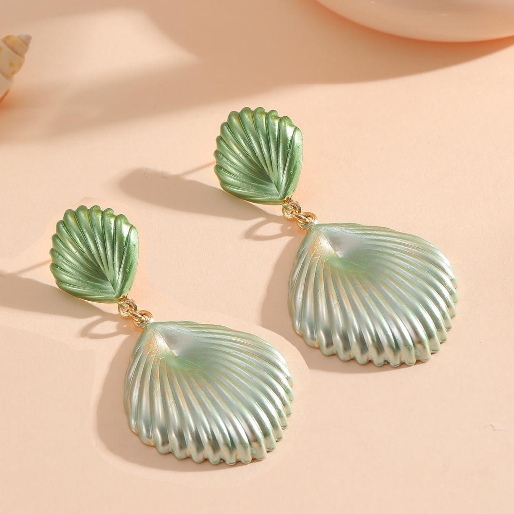 DIGADAGU Alloy Gradient Marine Shell Dangle Earrings New Simple Elegant Earrings Women Party Zircon Accessories зелений
DIGADAGU Alloy Gradient Marine Shell Dangle Earrings New Simple Elegant Earrings Women Party Zircon Accessories зелений