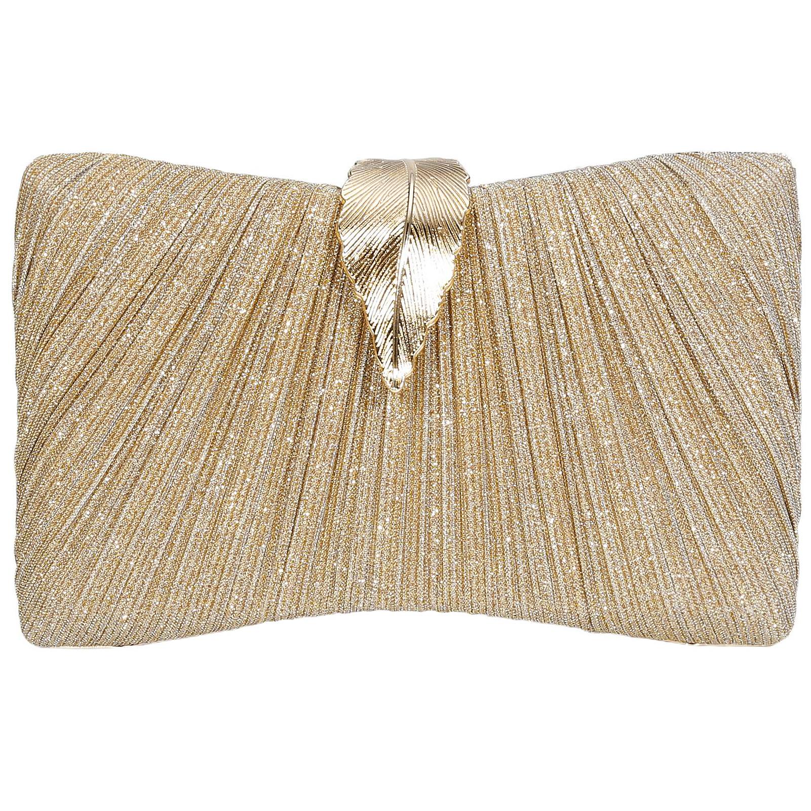 Pleated Clutch Purses For Women Party Wedding Prom Solid Glitter Evening Clutch Bag Shoulder Bag with Metallic Leaves Clasp золотой
Pleated Clutch Purses For Women Party Wedding Prom Solid Glitter Evening Clutch Bag Shoulder Bag with Metallic Leaves Clasp золотой