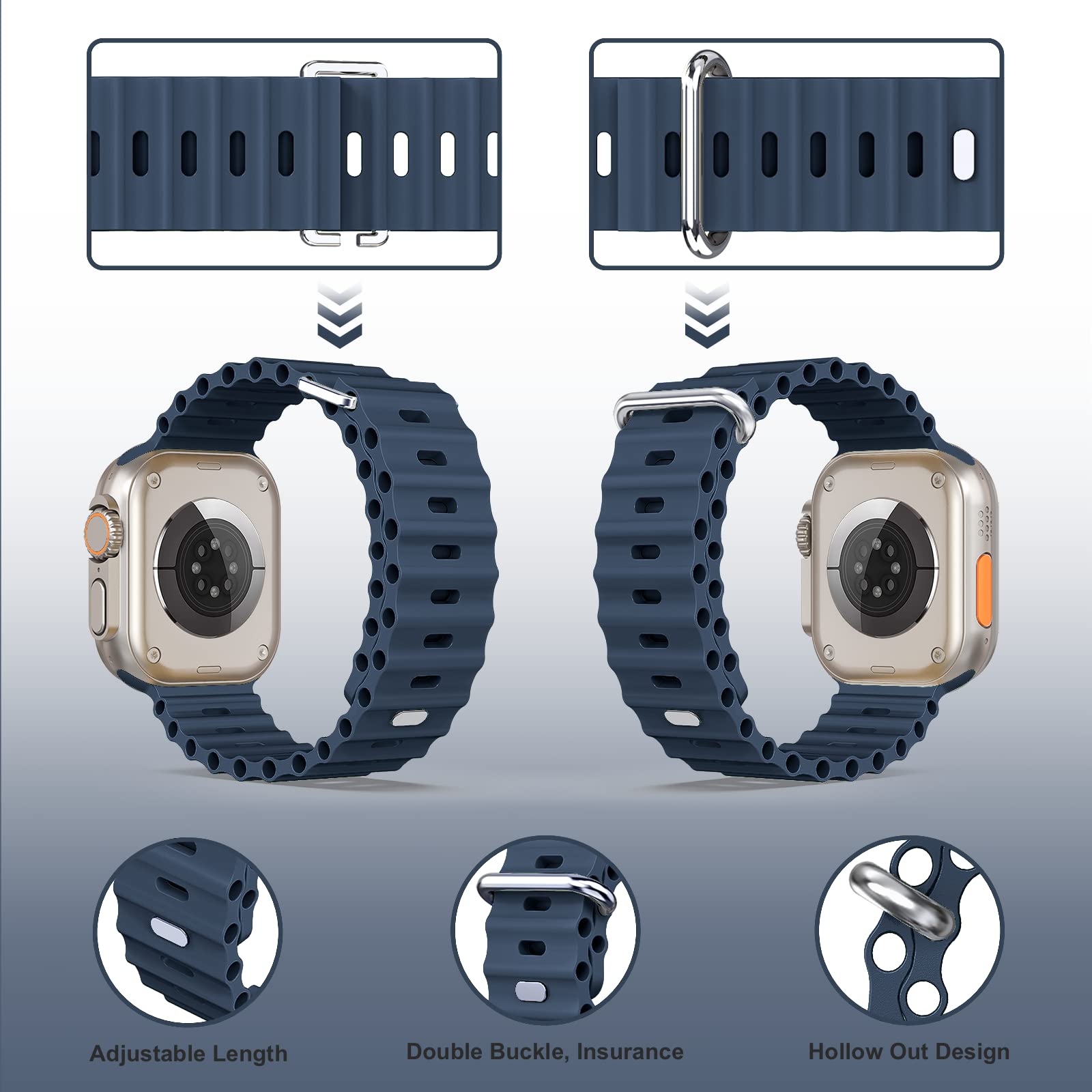 Ремешок для часов Apple IWatch Series Ultra 8 7 6 5 4 3 SE Ремешок Ремешок Силиконовый ремешок для Apple Watch Ремешок 44 мм 45 мм41 мм 49 мм 38 мм 42 мм 40 мм спортивный браслет
Ремешок для часов Apple IWatch Series Ultra 8 7 6 5 4 3 SE Ремешок Ремешок Силиконовый ремешок для Apple Watch Ремешок 44 мм 45 мм41 мм 49 мм 38 мм 42 мм 40 мм спортивный браслет