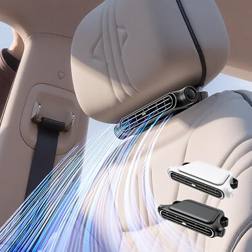 New Car Fan with Built-in 3000mAh High-Capacity Battery! VIGOUROUS Car Fan, Seat Fan, Headrest Fan, Powerful Fan for Back Seats, Double Turbo Strong W
New Car Fan with Built-in 3000mAh High-Capacity Battery! VIGOUROUS Car Fan, Seat Fan, Headrest Fan, Powerful Fan for Back Seats, Double Turbo Strong W