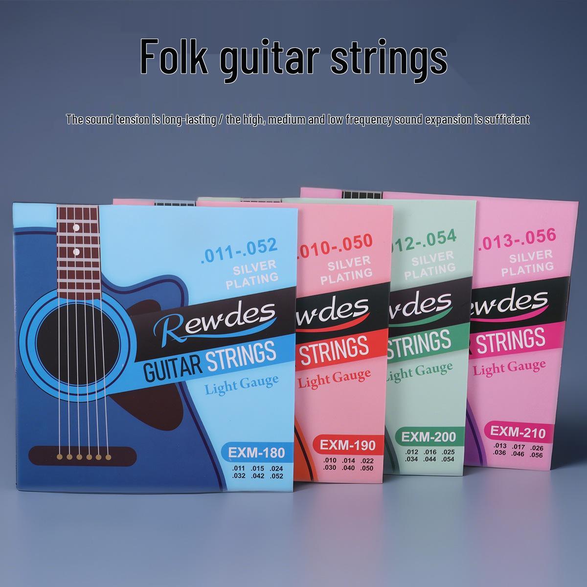 Rudson Acoustic & Folk Guitar Strings - Premium Guitar Accessories Folk EXM-180
Rudson Acoustic & Folk Guitar Strings - Premium Guitar Accessories Folk EXM-180