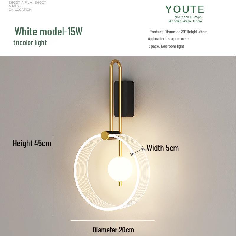 Скандинавський сучасний приліжковий настінний світильник – Креативне розкішне світло для спальні, вітальні або коридору.
Скандинавський сучасний приліжковий настінний світильник – Креативне розкішне світло для спальні, вітальні або коридору.