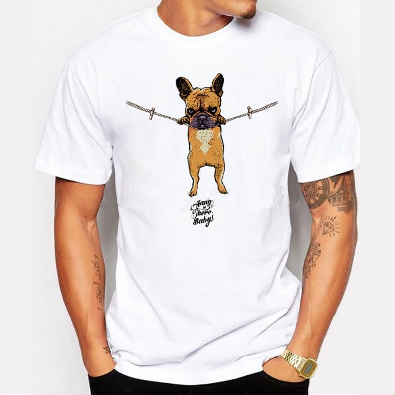 cartoon printed French Bulldog Men tshirt Hang in there Baby men tops short sleeve casual t shirts hipster funny cool tee S
cartoon printed French Bulldog Men tshirt Hang in there Baby men tops short sleeve casual t shirts hipster funny cool tee S