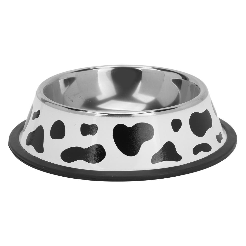 Round Shape Pet Feeding Bowl White Black Tone Metal Pet Bowl Anti Tip Feeder Bowl Indoor Use 15cm
Round Shape Pet Feeding Bowl White Black Tone Metal Pet Bowl Anti Tip Feeder Bowl Indoor Use 15cm