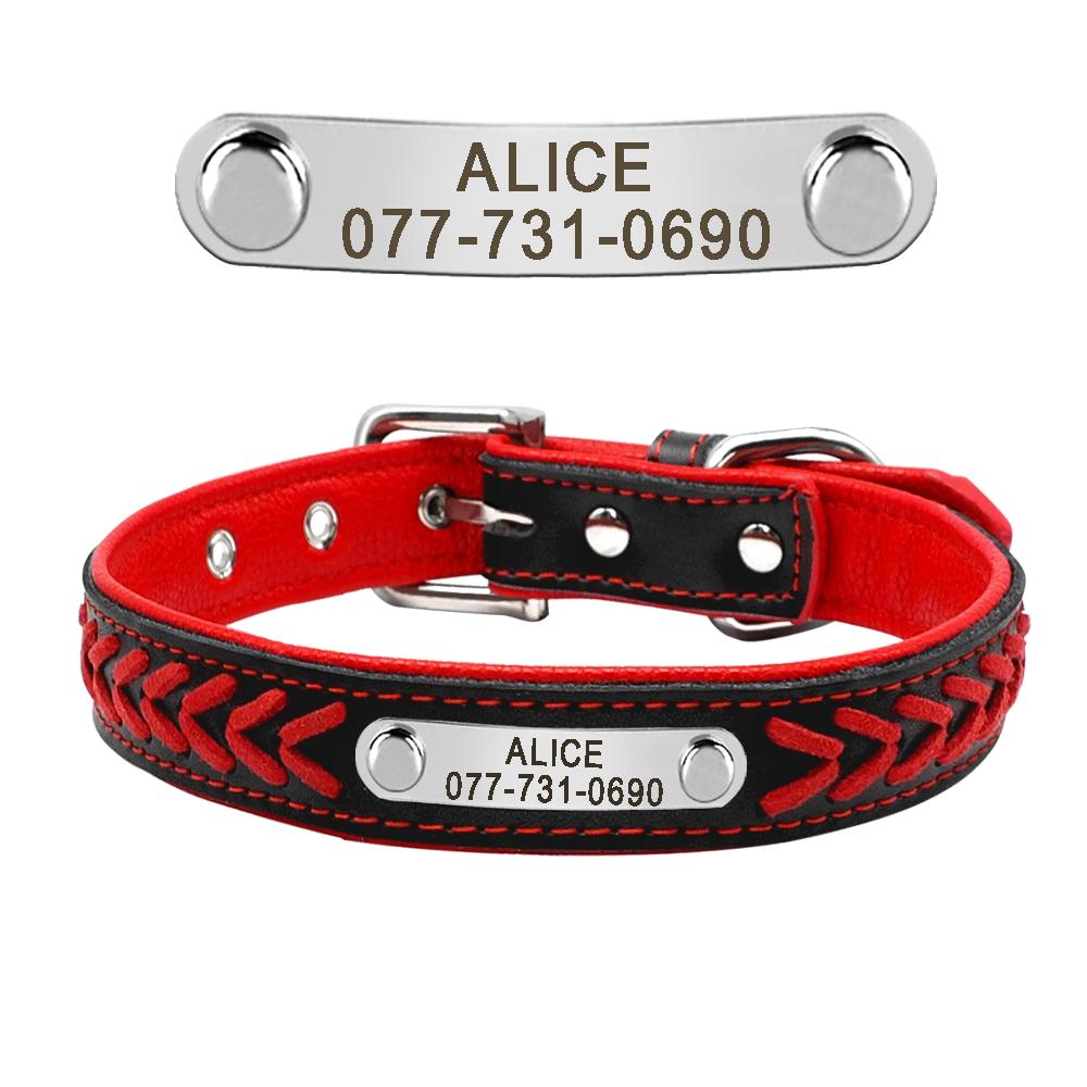 Custom Leather Dog Collar Braided Name Plated Dog Collars for Small Medium Large Dog Personalized Engraved On Collar Pet ID Tags XS червоний
Custom Leather Dog Collar Braided Name Plated Dog Collars for Small Medium Large Dog Personalized Engraved On Collar Pet ID Tags XS червоний