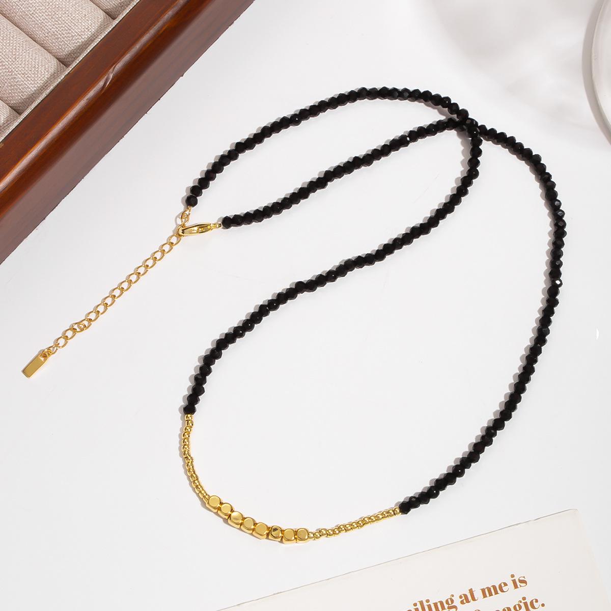 Little Red Potato Summer Hot Sale: Black Gold Beaded Necklace - Luxurious, Unique, and Lightweight Choker
Little Red Potato Summer Hot Sale: Black Gold Beaded Necklace - Luxurious, Unique, and Lightweight Choker