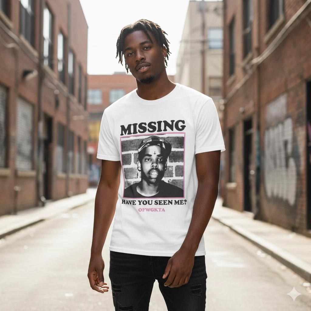 Earl Sweatshirt Missing T-Shirt OFWGKTA Hip Hop Rap White Tee - S194 S
Earl Sweatshirt Missing T-Shirt OFWGKTA Hip Hop Rap White Tee - S194 S