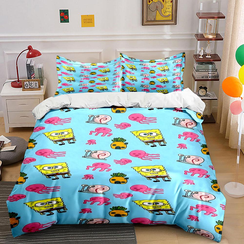 SpongeBob, snails, jellyfish, pineapple. Bedding sets Duvet cover sets Duvet covers Pillowcases(1 * Duvet Cover 2 * Pillowcases, without duvet insert) 135x200cm
SpongeBob, snails, jellyfish, pineapple. Bedding sets Duvet cover sets Duvet covers Pillowcases(1 * Duvet Cover 2 * Pillowcases, without duvet insert) 135x200cm