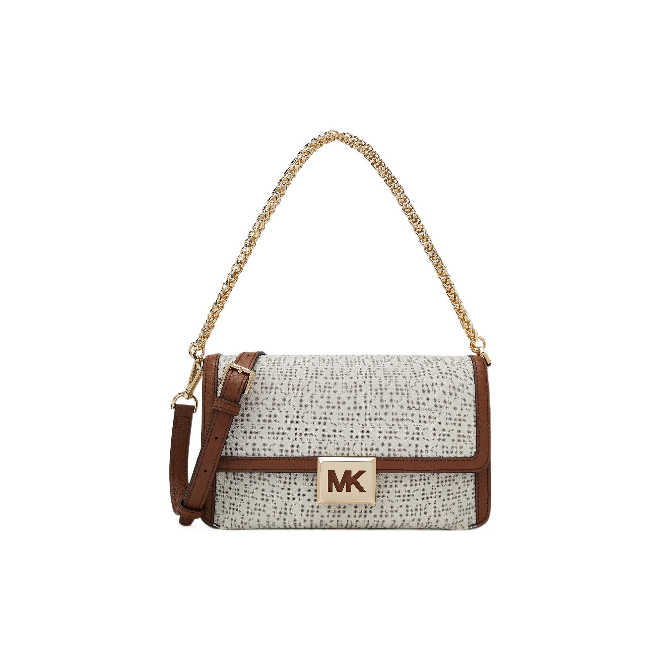 Michael Kors MK Sonia Monogram Chain Flap Faux Leather Small Square Bag Women handbags Vanilla-White Acorn-Brown 35F1G6SL3B-150 Basic Set (Bag+Dust Bag)
Michael Kors MK Sonia Monogram Chain Flap Faux Leather Small Square Bag Women handbags Vanilla-White Acorn-Brown 35F1G6SL3B-150 Basic Set (Bag+Dust Bag)