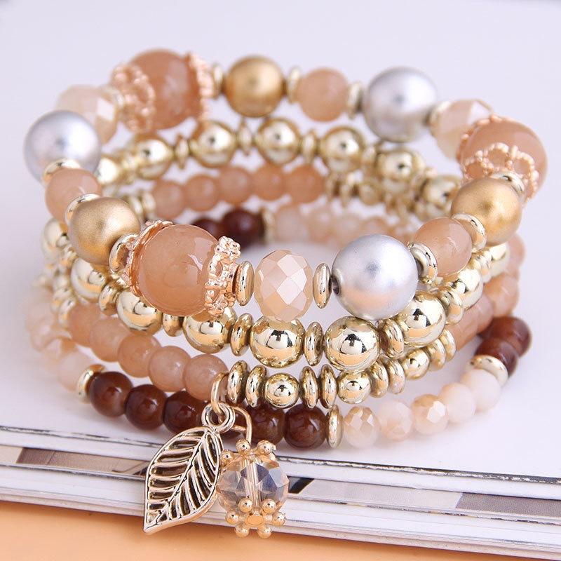 JYL TS Bracelet Alloy Leaf Bohemian Style Enhances Nature Charm Brown темно-коричневого кольору
JYL TS Bracelet Alloy Leaf Bohemian Style Enhances Nature Charm Brown темно-коричневого кольору