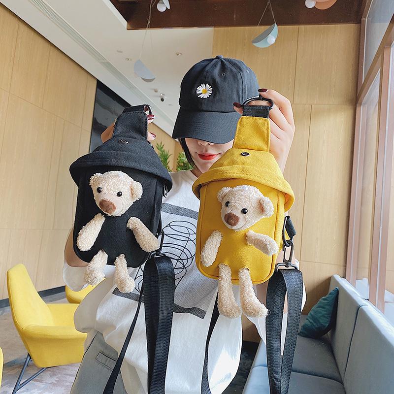 Fashion sense canvas bear bag women s 2025 new cute cartoon shoulder breast bag popular personality messenger чорний
Fashion sense canvas bear bag women s 2025 new cute cartoon shoulder breast bag popular personality messenger чорний
