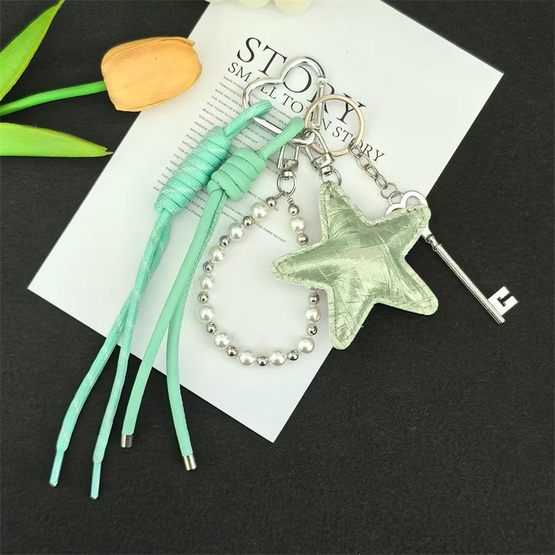 Fashion Five-pointed Star Bag Charm Leather Star Rhinestone Chain Keychain Charm Simple Creative Tassel Versatile Pendant Gifts
Fashion Five-pointed Star Bag Charm Leather Star Rhinestone Chain Keychain Charm Simple Creative Tassel Versatile Pendant Gifts