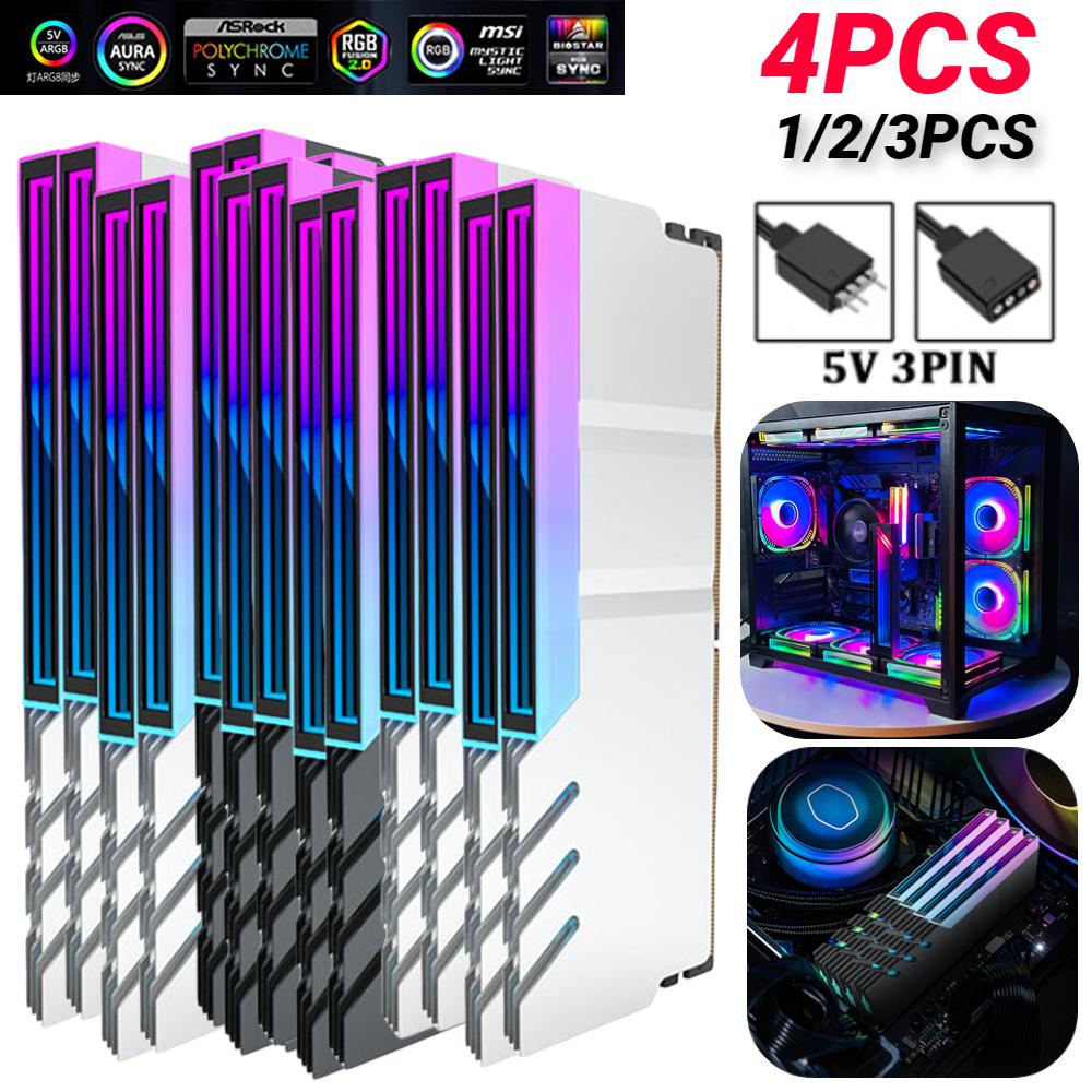 4-1PC RAM радиатор радиатор 5V 3PIN ARGB AURA Sync теплоотвод кулер для DDR2 DDR3 DDR4 DDR5 настольный ПК RAM памяти охлаждающий жилет
4-1PC RAM радиатор радиатор 5V 3PIN ARGB AURA Sync теплоотвод кулер для DDR2 DDR3 DDR4 DDR5 настольный ПК RAM памяти охлаждающий жилет