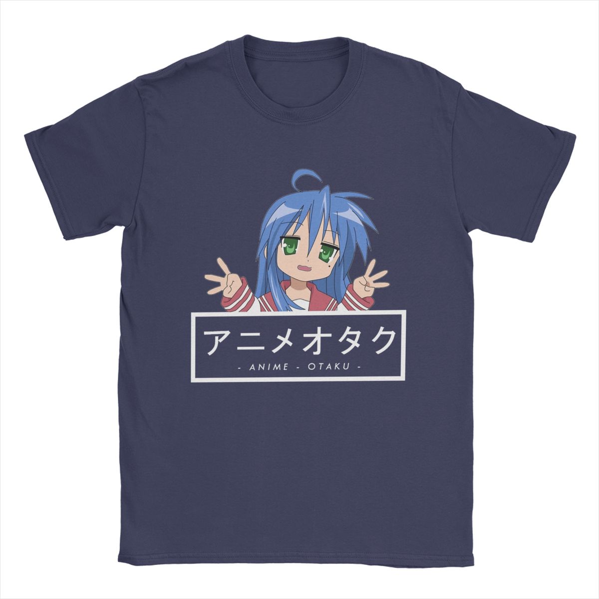 Мужские футболки Otaku Konata Izumi Lucky Star Юмористические хлопковые футболки с коротким рукавом Футболки с аниме-футболками с круглым вырезом с принтом XL темно-синий
Мужские футболки Otaku Konata Izumi Lucky Star Юмористические хлопковые футболки с коротким рукавом Футболки с аниме-футболками с круглым вырезом с принтом XL темно-синий
