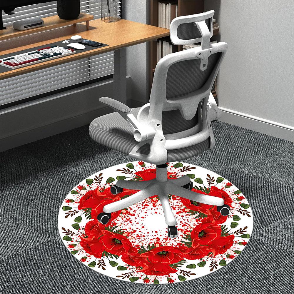 1pc Floral Garland Chair Carpet for Office, Round Non Slip Durable Large Size Office Carpet, Suitable for Office 80cm
1pc Floral Garland Chair Carpet for Office, Round Non Slip Durable Large Size Office Carpet, Suitable for Office 80cm