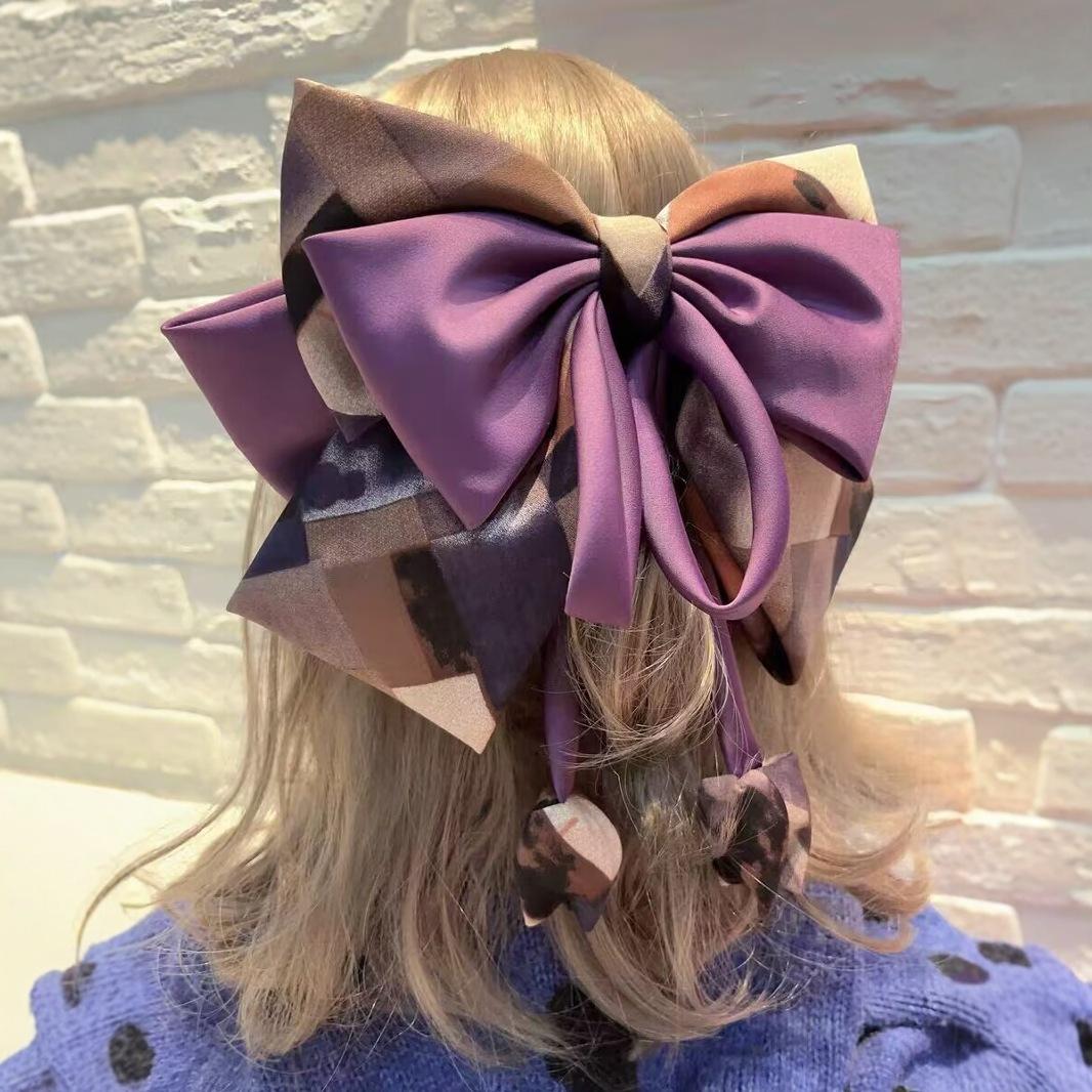 New Arrival Ribbon Bow Hair Clips Elegant Flower Spring Clip Barrette Trendy Fashion Hairpin for Women Hair Accessories фіолетовий
New Arrival Ribbon Bow Hair Clips Elegant Flower Spring Clip Barrette Trendy Fashion Hairpin for Women Hair Accessories фіолетовий