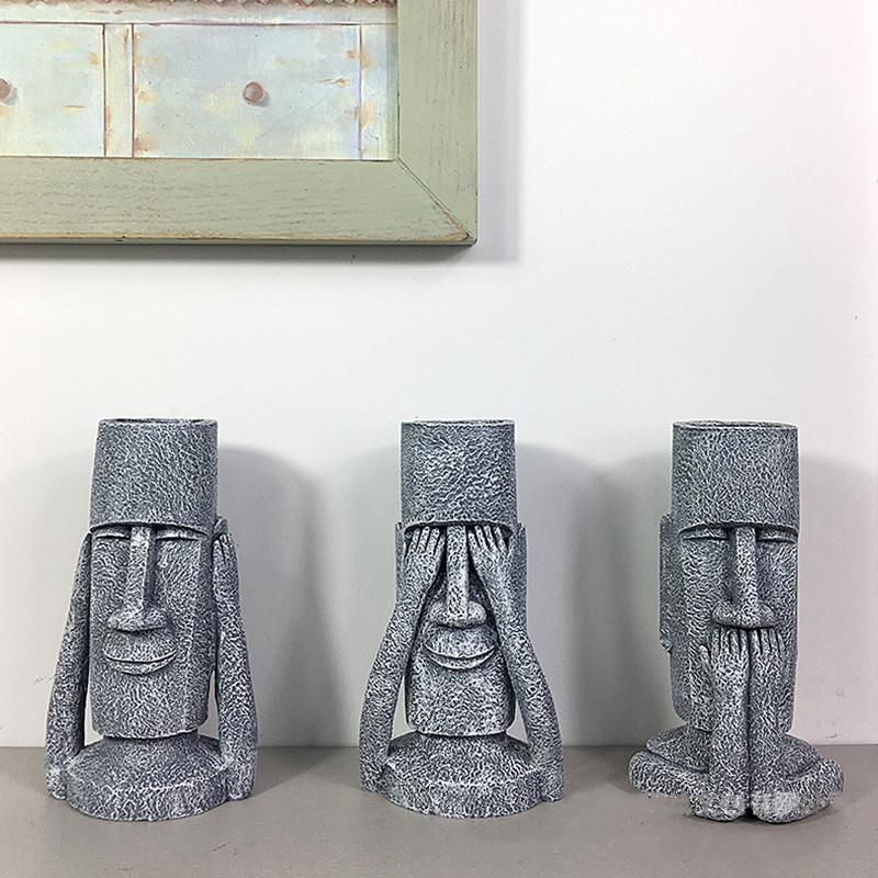 Creative Resin Vase Human Head Abstract Easter Stone Statue Resin Crafts Ornaments Facial Expressions Home Decoration Figurine
Creative Resin Vase Human Head Abstract Easter Stone Statue Resin Crafts Ornaments Facial Expressions Home Decoration Figurine