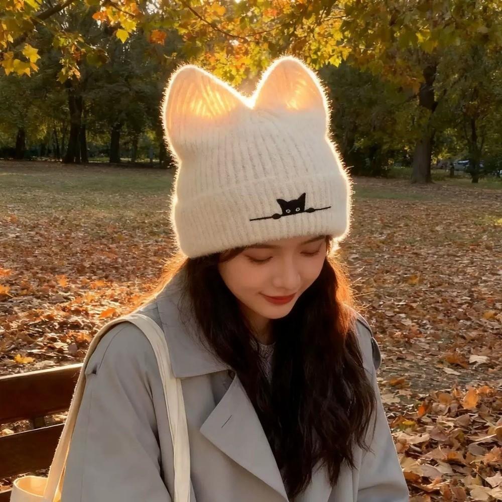 Милий дизайн В язана шапка Потовщена Тепла Термошапка Креативні Шапки з котячими вушками Зимовий сезон бежевий
Милий дизайн В язана шапка Потовщена Тепла Термошапка Креативні Шапки з котячими вушками Зимовий сезон бежевий