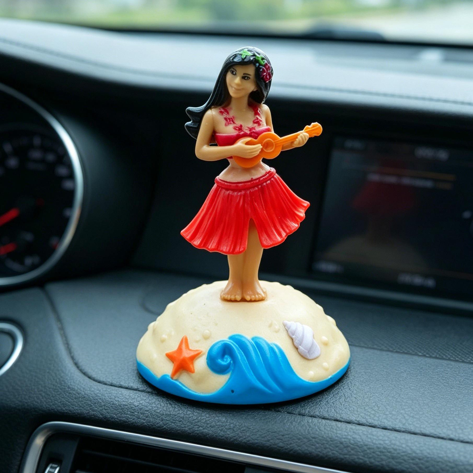 Hawaiian Grass Skirt Doll Car Ornament - Fun Cartoon Gift for Kids 6*6*10cm, 26g net/36g gross
Hawaiian Grass Skirt Doll Car Ornament - Fun Cartoon Gift for Kids 6*6*10cm, 26g net/36g gross