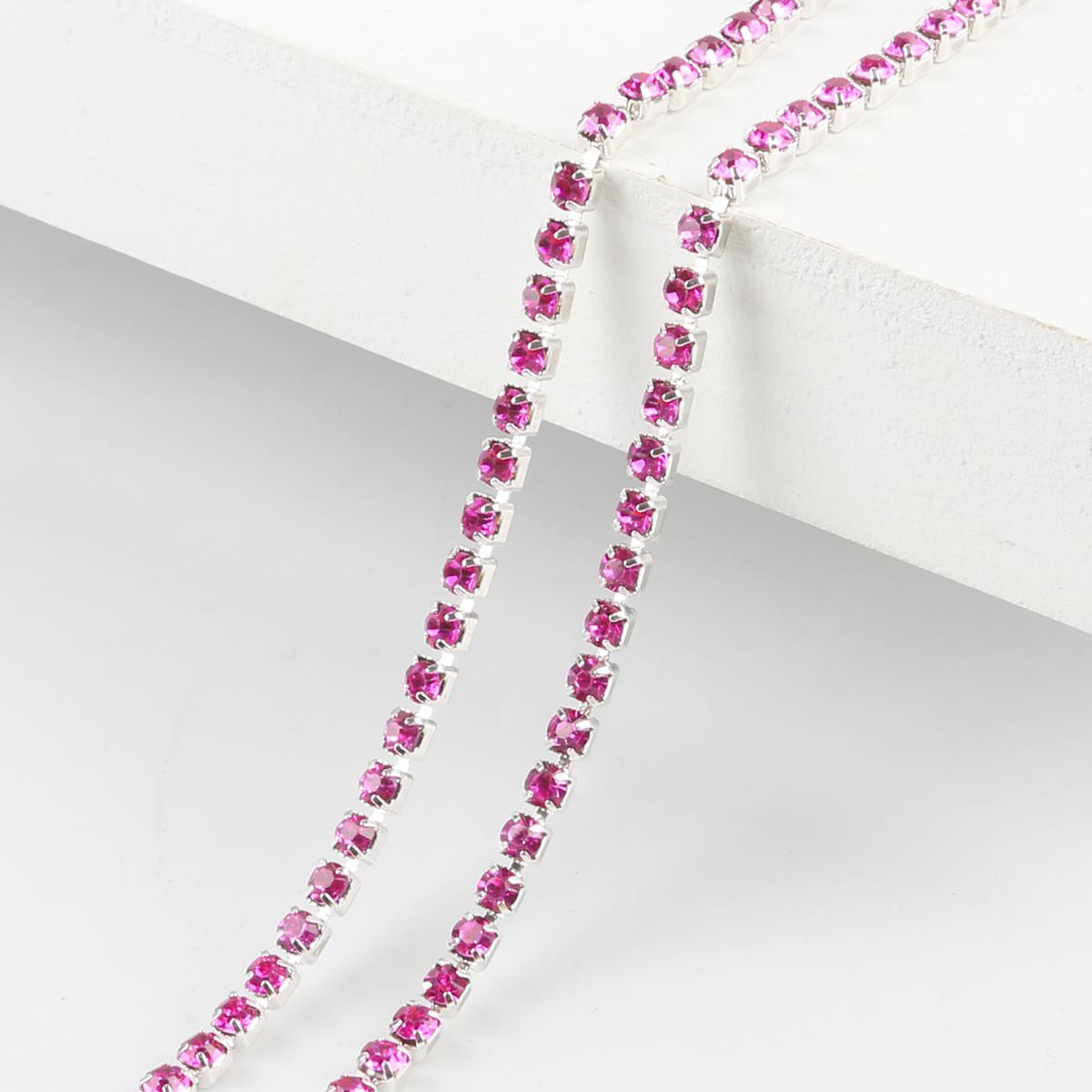 Цепочка со стразами плотности 1 м, пришитая на клею серебряная основа, отделка стразами, аксессуары для самостоятельного изготовления SS8.5 Width 2.5MM
Цепочка со стразами плотности 1 м, пришитая на клею серебряная основа, отделка стразами, аксессуары для самостоятельного изготовления SS8.5 Width 2.5MM