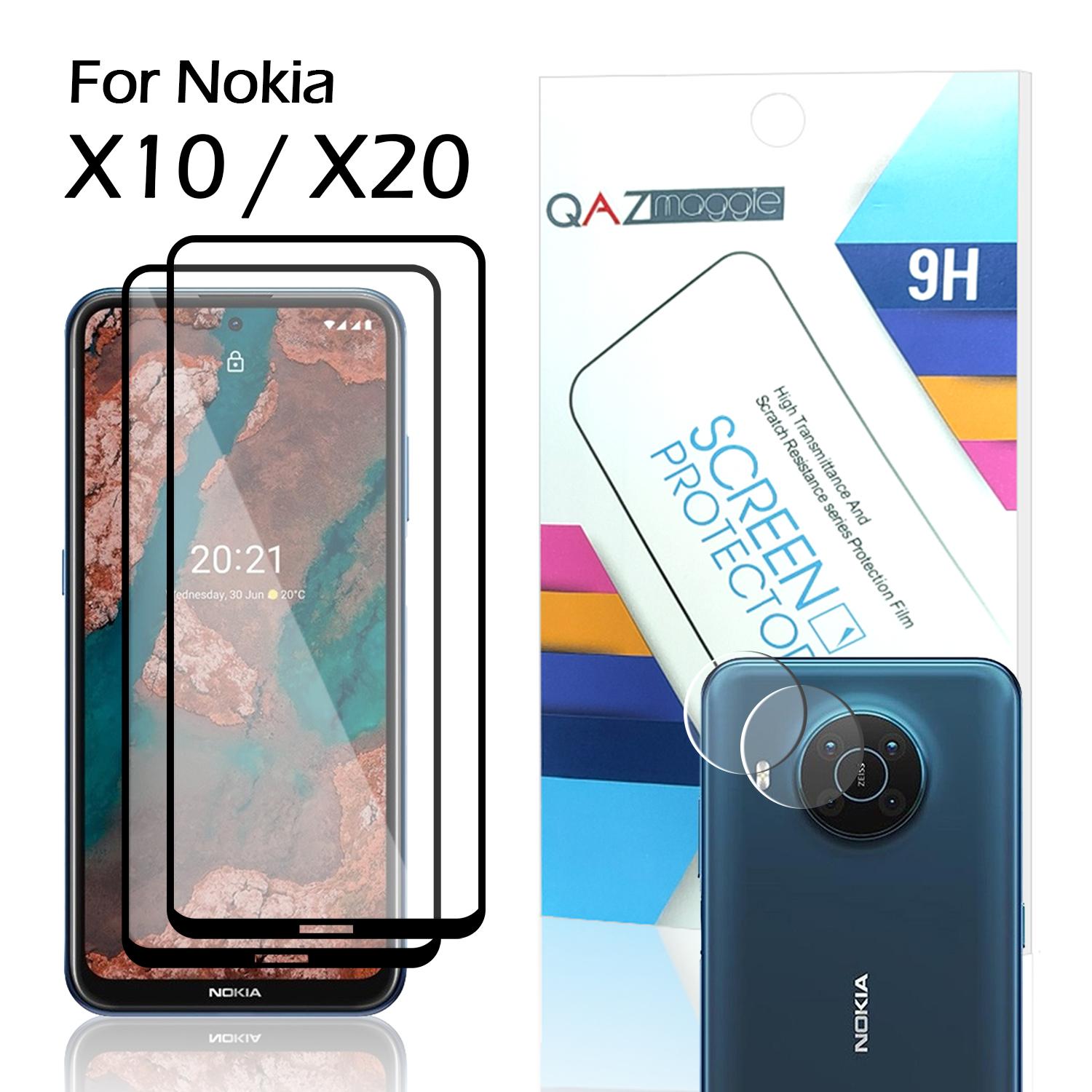 QAZ Maggie Закаленное стекло для Nokia X10 X20 Протектор экрана Полностью защитное стекло с пленкой объектива
QAZ Maggie Закаленное стекло для Nokia X10 X20 Протектор экрана Полностью защитное стекло с пленкой объектива