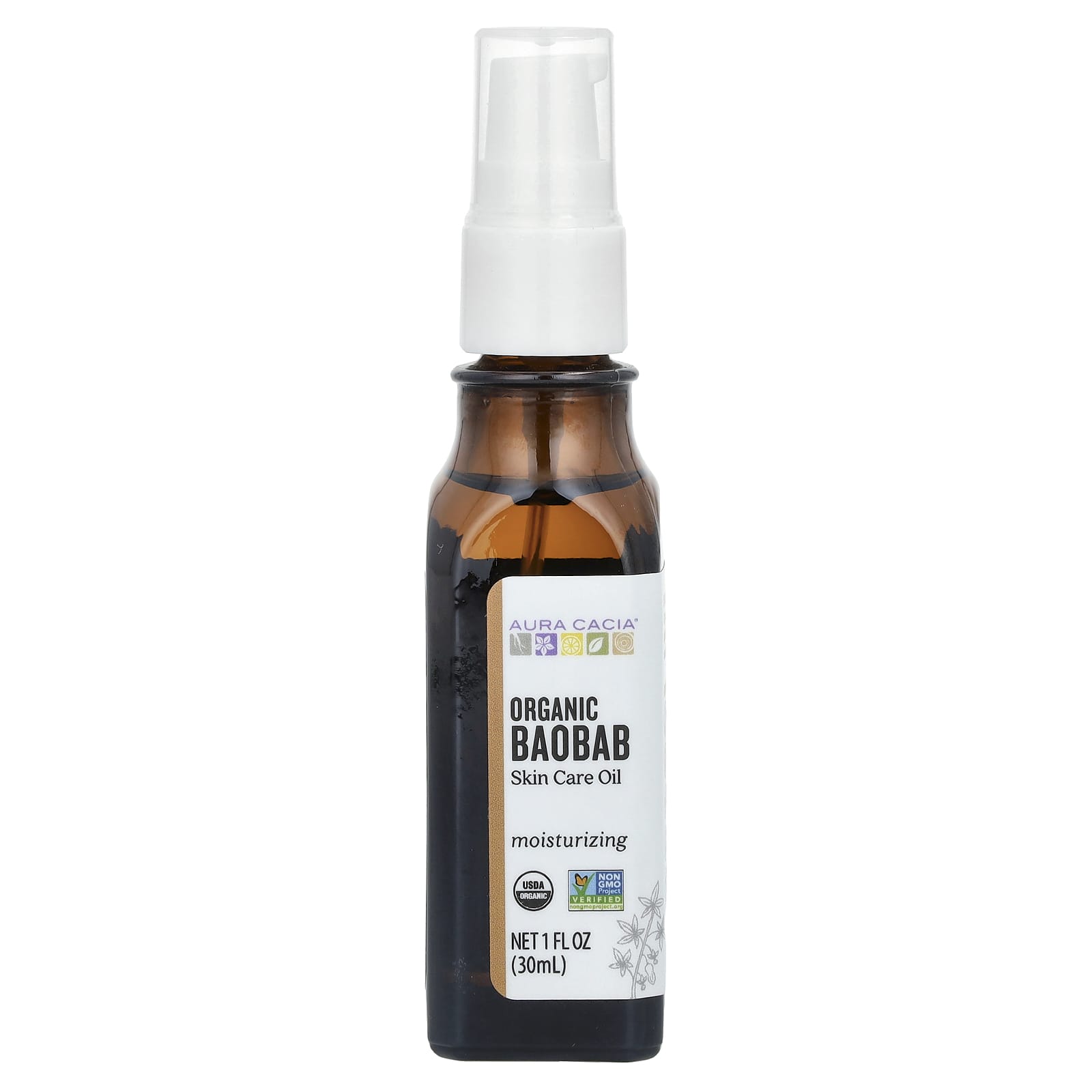 Aura Cacia, Органическое масло баобаба, масло для ухода за кожей, 1 жидкая унция (30 мл)
Aura Cacia, Органическое масло баобаба, масло для ухода за кожей, 1 жидкая унция (30 мл)