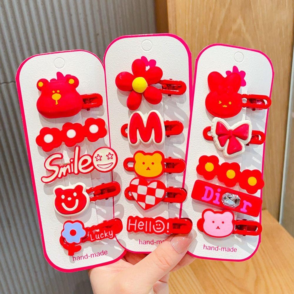 Korean Style New Year Barrettes Flower Red Hair Clip Children New Year Hairpin Hair Styling Tool E
Korean Style New Year Barrettes Flower Red Hair Clip Children New Year Hairpin Hair Styling Tool E