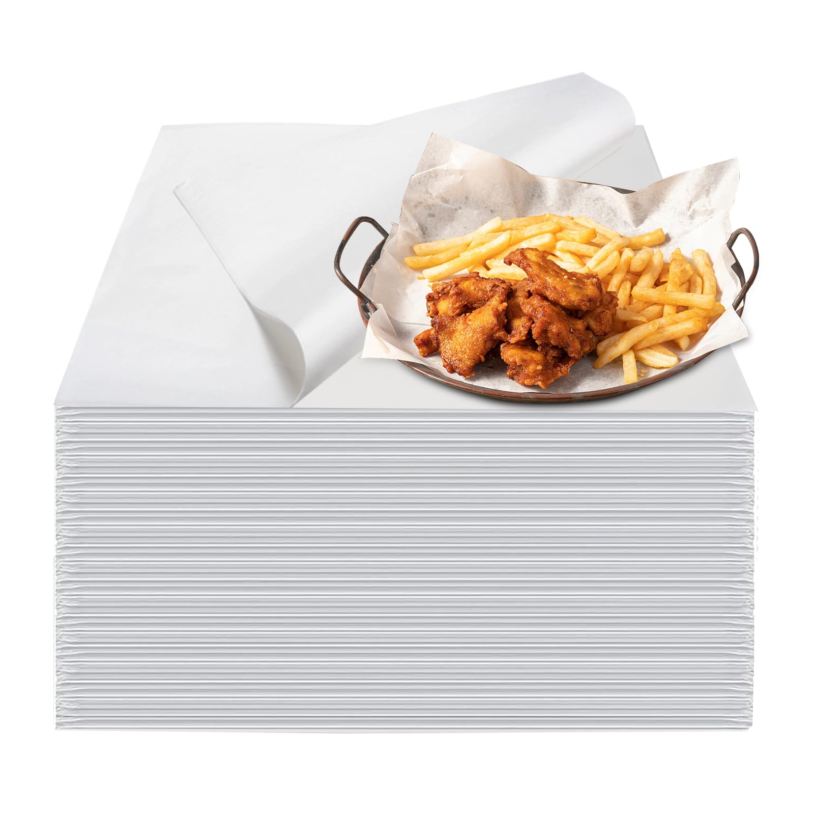 100 штук предварительно нарезанных листов вощеной бумаги, белые 12x12 листы пергаментной бумаги натурального крафт-цвета для вкладышей в корзины для еды
100 штук предварительно нарезанных листов вощеной бумаги, белые 12x12 листы пергаментной бумаги натурального крафт-цвета для вкладышей в корзины для еды