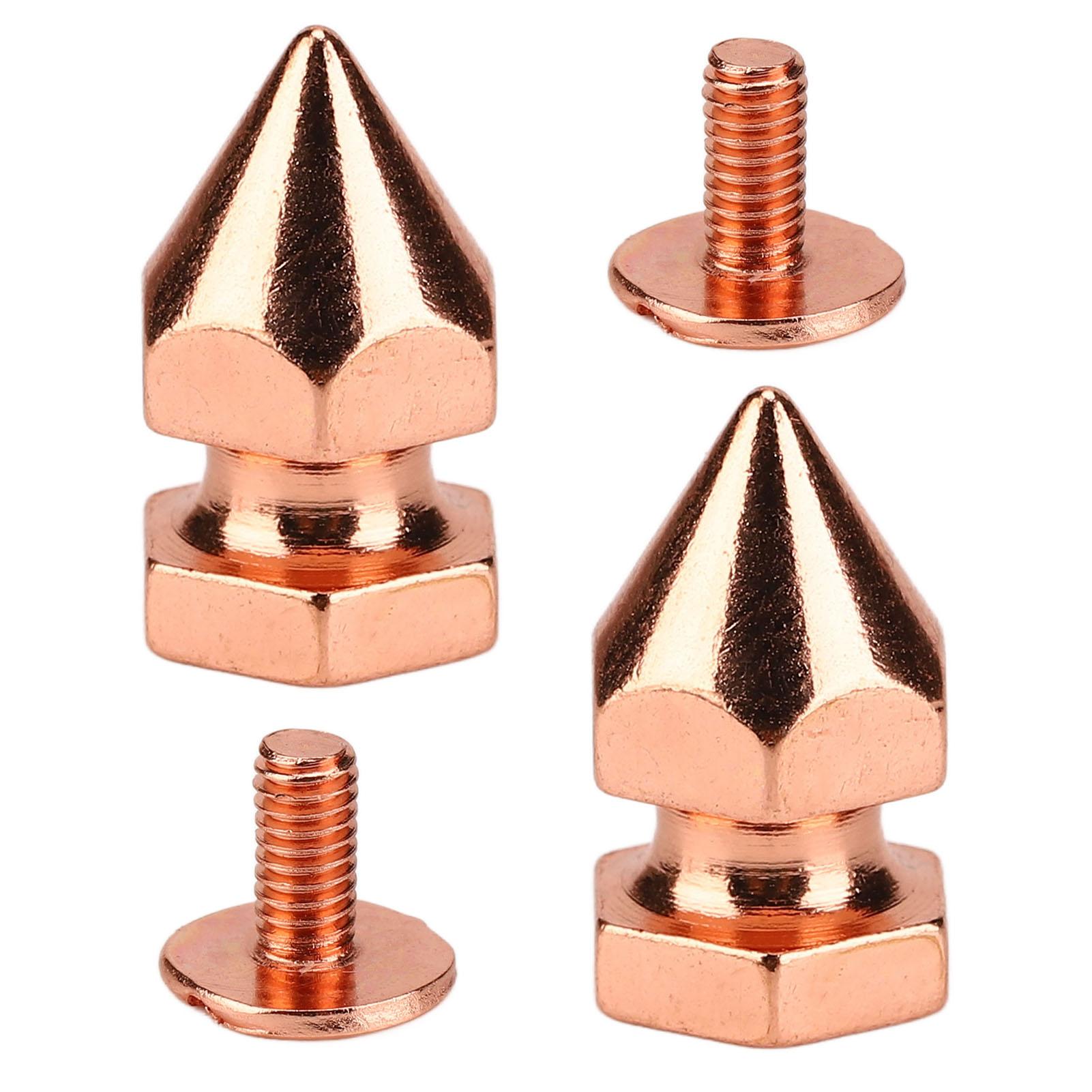 100 Sets Spiked Cone Spike Stud Gold High Hardness Screw Back Studs Spikes Kit for Clothing Bags Shoes
100 Sets Spiked Cone Spike Stud Gold High Hardness Screw Back Studs Spikes Kit for Clothing Bags Shoes