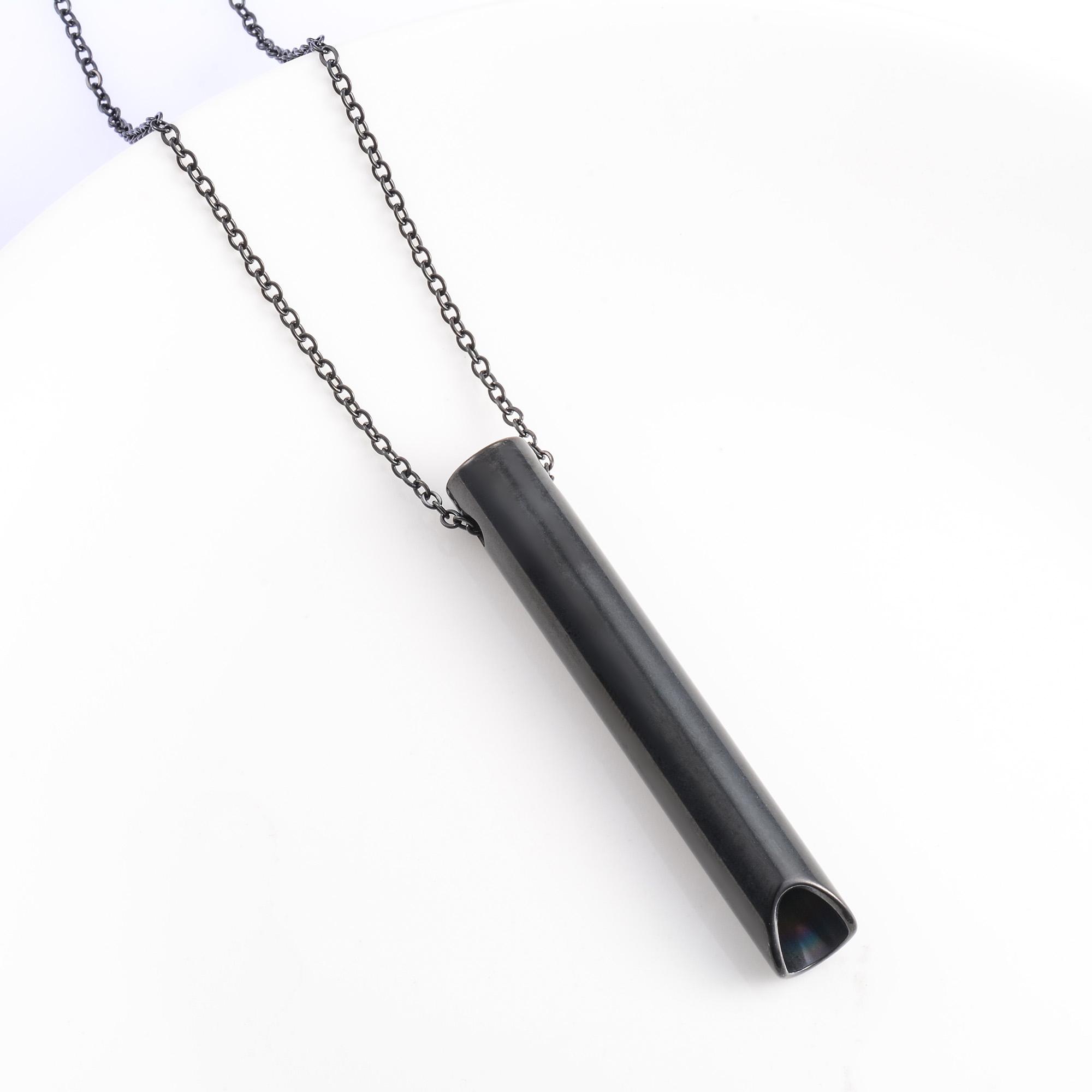 Meditation Stress Relief Stainless Steel Anxiety Breathing Necklace Mindfulness Whistle Pendant with Chain Yoga Ritual Jewelry
Meditation Stress Relief Stainless Steel Anxiety Breathing Necklace Mindfulness Whistle Pendant with Chain Yoga Ritual Jewelry
