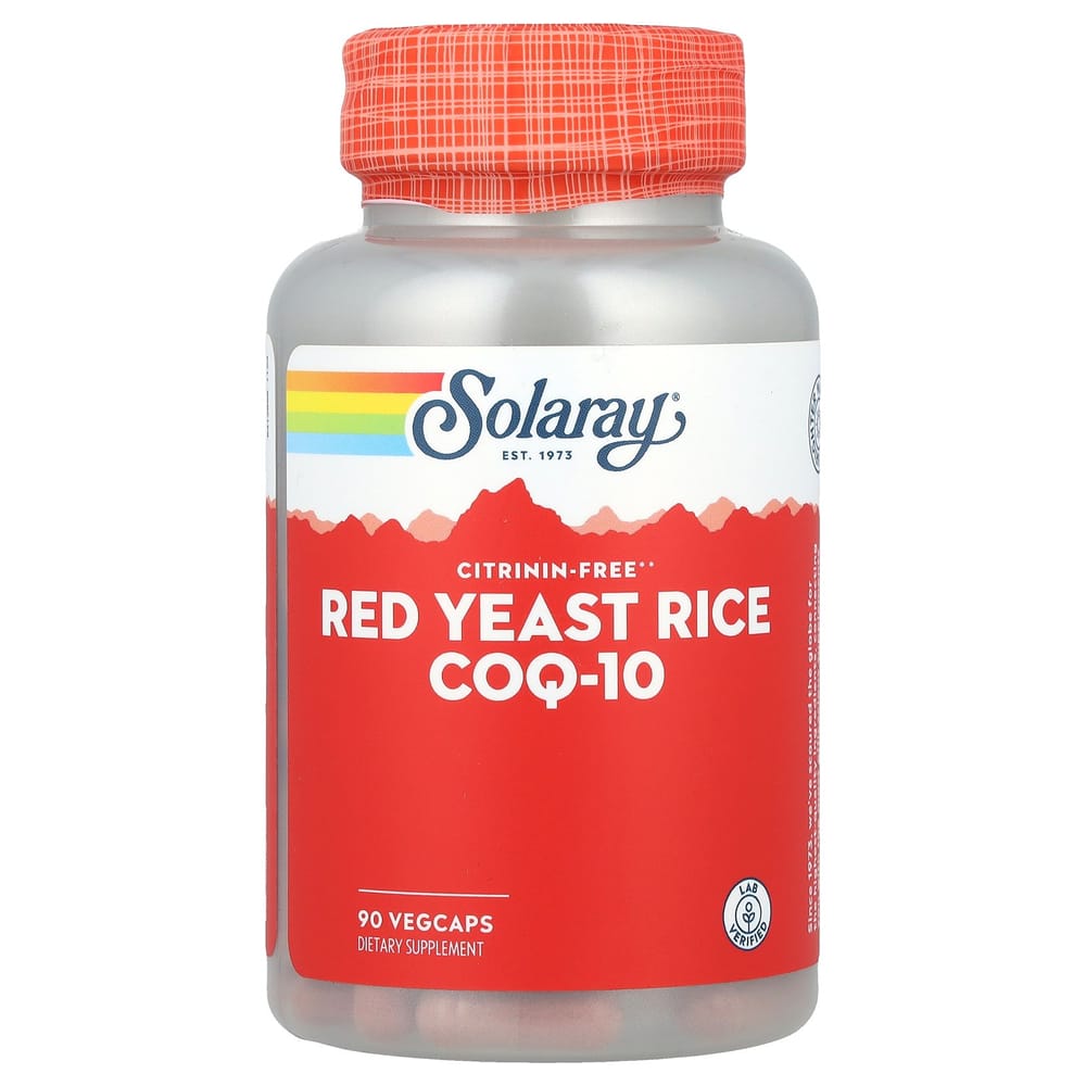 Solaray Red Yeast Rice + CoQ-10 90 Veg Capsules 90 pcs - 1 ea
Solaray Red Yeast Rice + CoQ-10 90 Veg Capsules 90 pcs - 1 ea