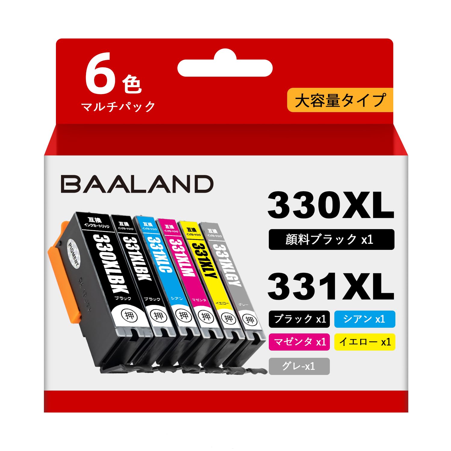 BAALAND Compatible Canon Ink Set 6MP Ink Cartridges for Canon PIXUS and TS8830 Printers 331/330 Cartridges, 6-Color (BCI-331XL/BCI-330XL), High-Yield
BAALAND Compatible Canon Ink Set 6MP Ink Cartridges for Canon PIXUS and TS8830 Printers 331/330 Cartridges, 6-Color (BCI-331XL/BCI-330XL), High-Yield