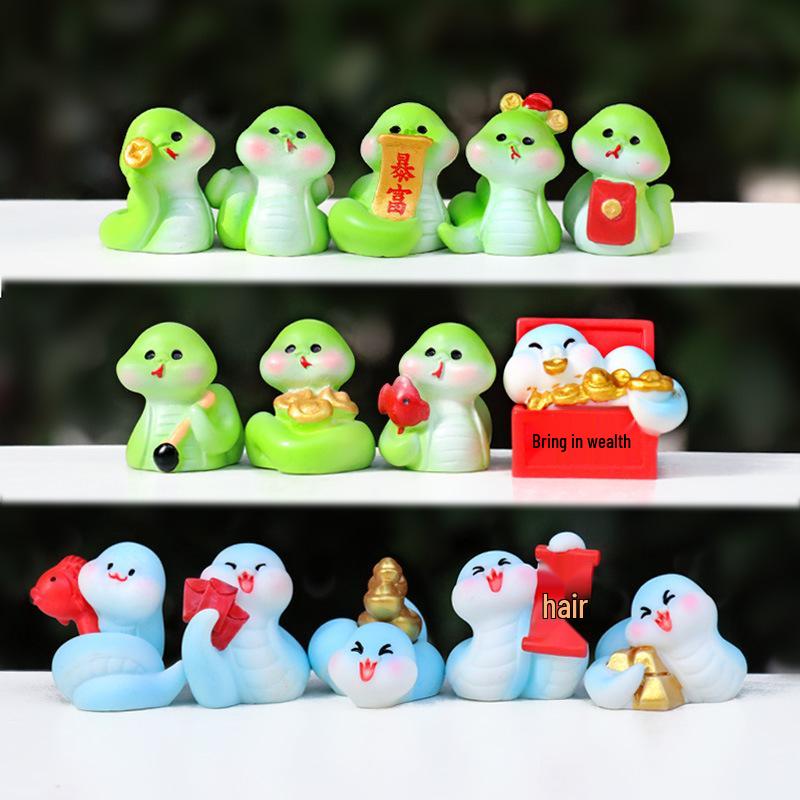 2024 Year of the Snake Zodiac Baby Resin Figurine - Trendy Blind Box Ornament for Desktop, Car, or Micro Landscape
2024 Year of the Snake Zodiac Baby Resin Figurine - Trendy Blind Box Ornament for Desktop, Car, or Micro Landscape
