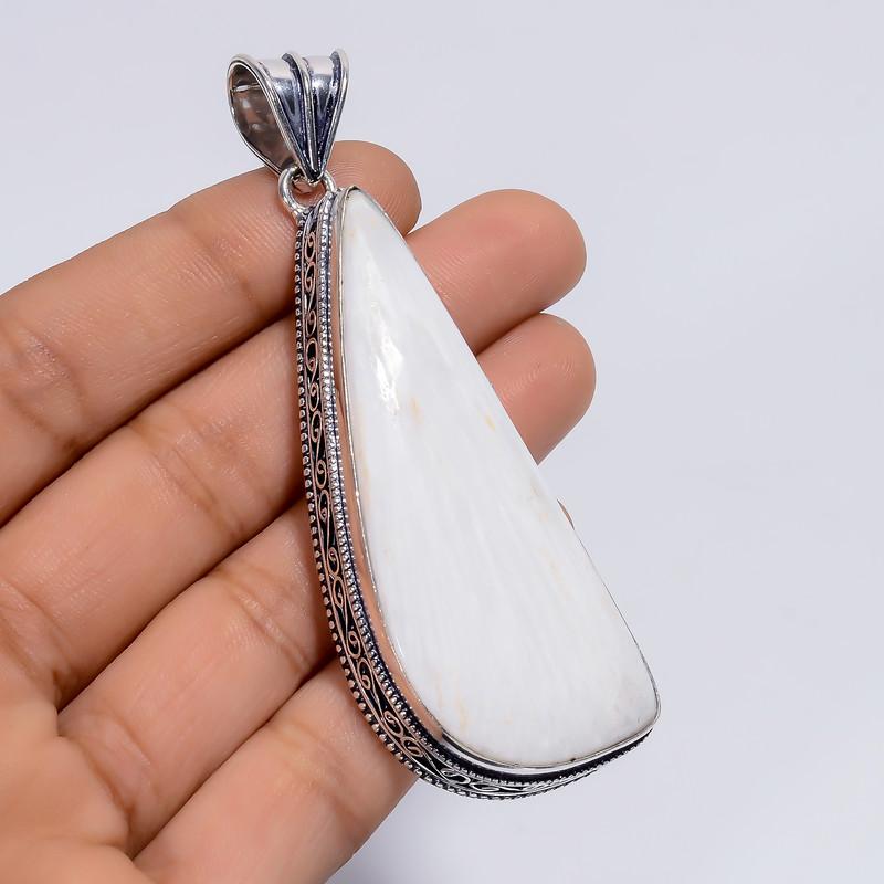 Awesome Top Grade Qualite 100% Natural White Scolecite Fancy Shape Vintage Style Handmade Jewelry 925 Steling Silver Pendant 3 WSJ-4826 3
Awesome Top Grade Qualite 100% Natural White Scolecite Fancy Shape Vintage Style Handmade Jewelry 925 Steling Silver Pendant 3 WSJ-4826 3