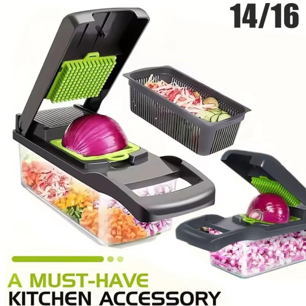 with Basket 14/16 In 1 Vegetable Chopper with Handle Vegetable Slicer Portable Grater Kitchen Use 14 In 1
with Basket 14/16 In 1 Vegetable Chopper with Handle Vegetable Slicer Portable Grater Kitchen Use 14 In 1