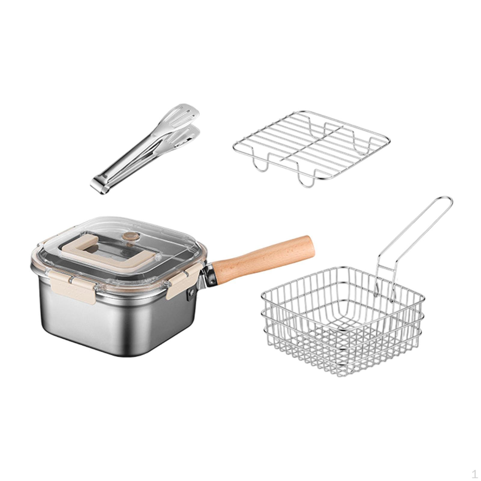 Deep Fryer Stainless Steel Hanging Multipurpose Frying Serving Basket with Handle for Outdoor
Deep Fryer Stainless Steel Hanging Multipurpose Frying Serving Basket with Handle for Outdoor