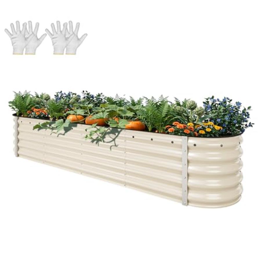 17 Tall 9 in 1 Large Raised Garden Bed Kit 8x2x1.4ft Galvanized Metal Planter Box with Gloves Safety Rubber Outdoor Above Groun United States
17 Tall 9 in 1 Large Raised Garden Bed Kit 8x2x1.4ft Galvanized Metal Planter Box with Gloves Safety Rubber Outdoor Above Groun United States