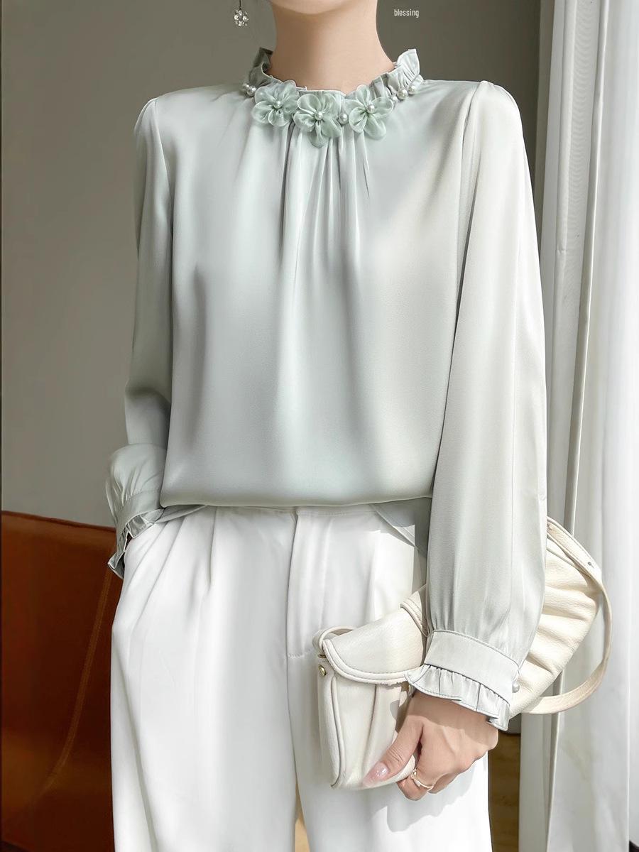 Европейский шифоновый топ: Весна/Лето 2025, Приталенная и Омолаживающая, Женская рубашка с длинными рукавами в стиле хай-энд XXL
Европейский шифоновый топ: Весна/Лето 2025, Приталенная и Омолаживающая, Женская рубашка с длинными рукавами в стиле хай-энд XXL