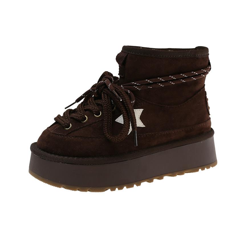 Women s lightweight comfortable thick sole cold warm padded snow boots non-slip wear outdoor sports lace-up cotton boots 40
Women s lightweight comfortable thick sole cold warm padded snow boots non-slip wear outdoor sports lace-up cotton boots 40