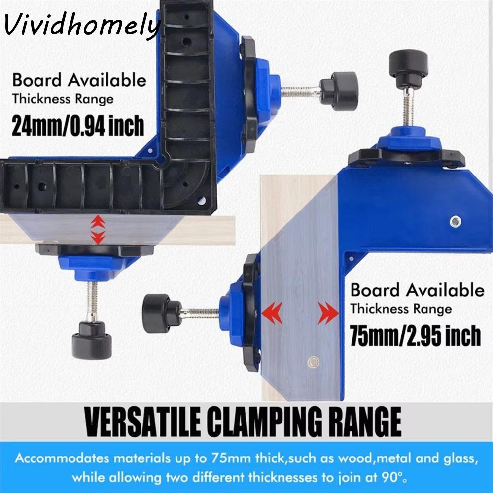 90 Degree Right-Angle Clamp Quick Release Square Clamp Corner Clamp Securing Panels Tightening Operations Woodworking Clamp Blue
90 Degree Right-Angle Clamp Quick Release Square Clamp Corner Clamp Securing Panels Tightening Operations Woodworking Clamp Blue