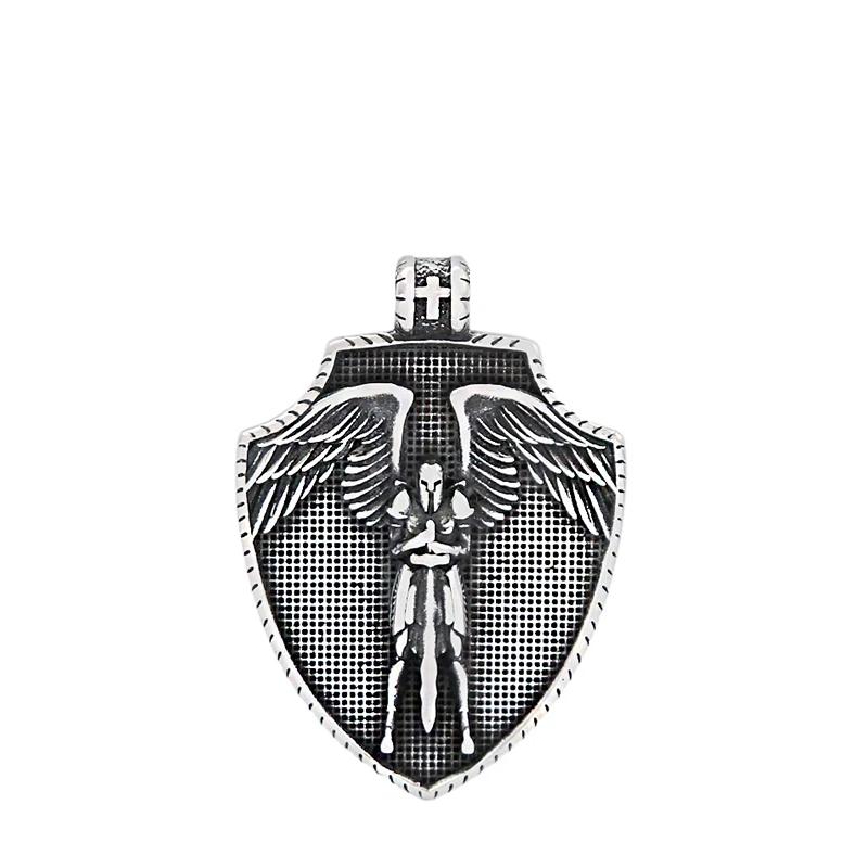 Stainless Steel Vintage St. Michael s Shield Pendant Chain Gifts Classic Simple Archangel Amulet Necklacce Jewelry Never Fading
Stainless Steel Vintage St. Michael s Shield Pendant Chain Gifts Classic Simple Archangel Amulet Necklacce Jewelry Never Fading