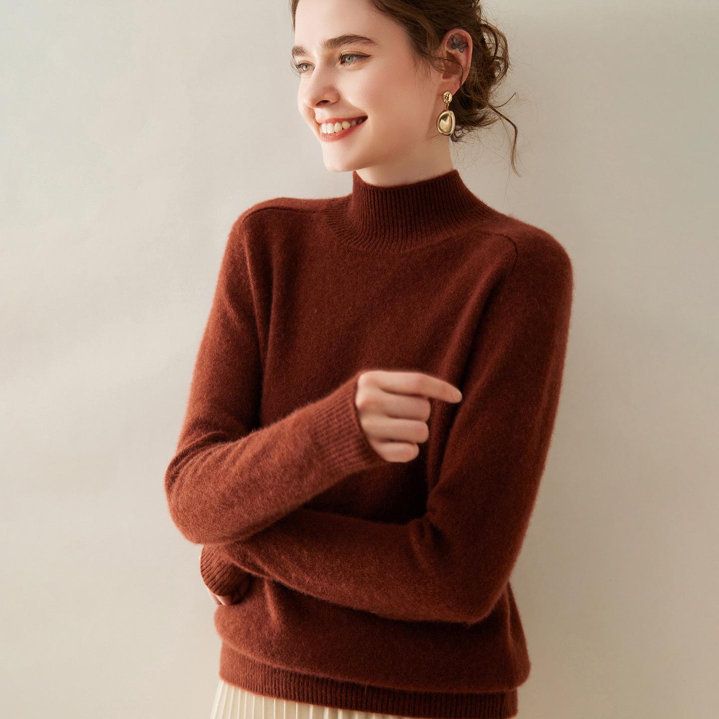 Женский кашемировый свитер с высоким воротом и плечом-погоном - Утолщенная вязка в семь игл, пуловер с длинным рукавом S for 85-100 kg
Женский кашемировый свитер с высоким воротом и плечом-погоном - Утолщенная вязка в семь игл, пуловер с длинным рукавом S for 85-100 kg