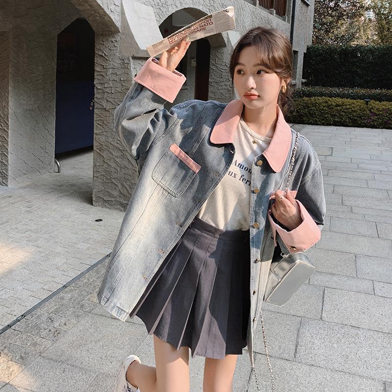 Джинсовая куртка для женщин Petite Autumn New Korean Style Retro Design Short Top S
Джинсовая куртка для женщин Petite Autumn New Korean Style Retro Design Short Top S