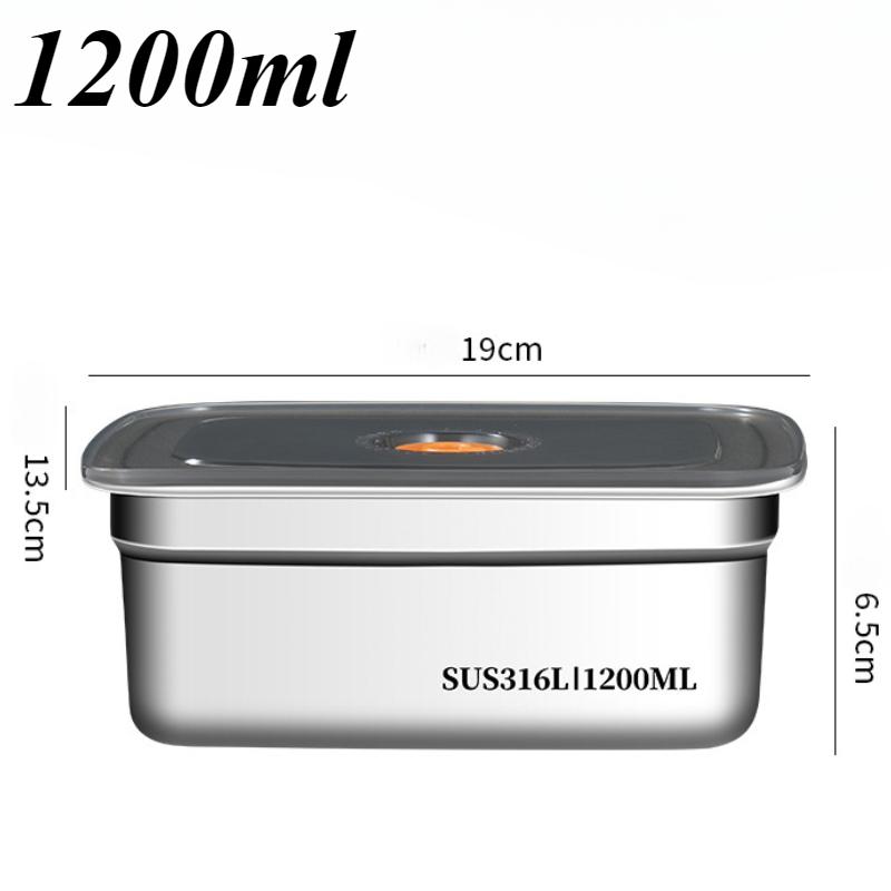 Нержавеющая сталь Bento Box герметичный холодильник морозильник ящик для хранения кухонные принадлежности 1200ml серебряный
Нержавеющая сталь Bento Box герметичный холодильник морозильник ящик для хранения кухонные принадлежности 1200ml серебряный