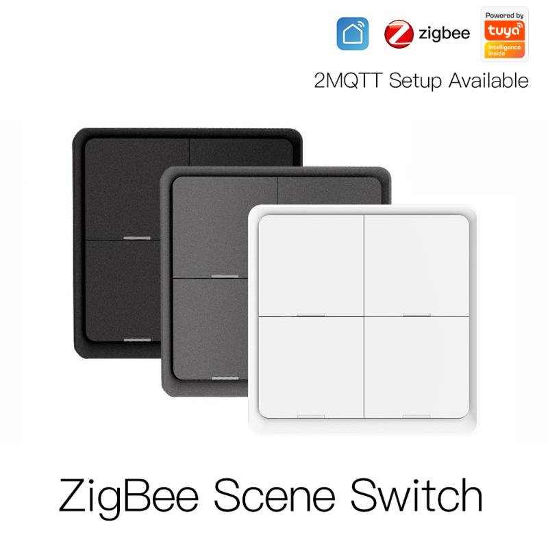 Умный переключатель сцен Tuya ZigBee, 4 группы, 12 сцен, кнопка переключения сцен для умного дома, поддержка приложения Smart Life, работающего с Zigbee
Умный переключатель сцен Tuya ZigBee, 4 группы, 12 сцен, кнопка переключения сцен для умного дома, поддержка приложения Smart Life, работающего с Zigbee