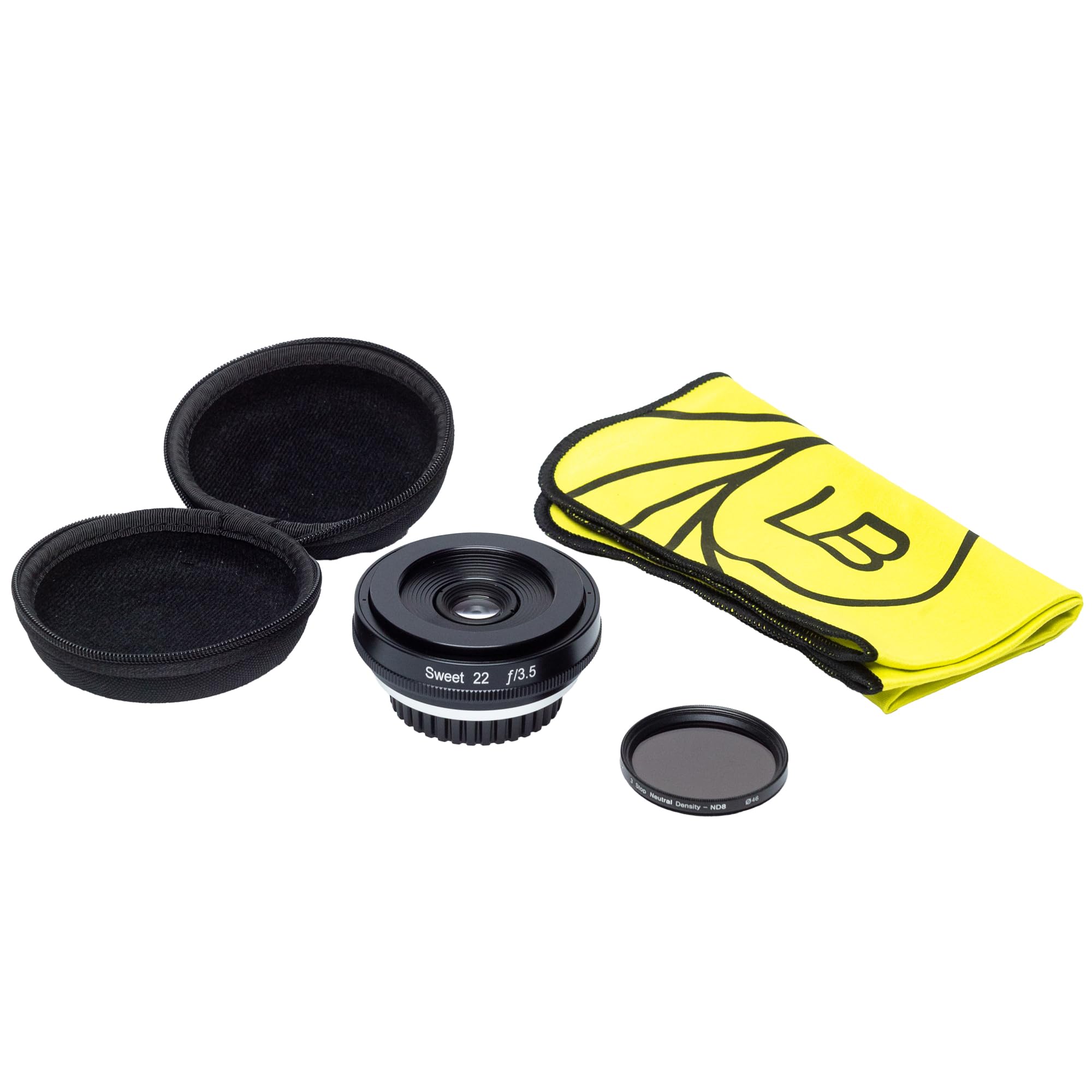 Lensbaby Single Focus Wide Angle Lens Sweet 22 Kit for Leica L 22mm Manual Focus ND Cloth Included Full Size Compatible F3.5 Filter/Lens Case/Lens чорний
Lensbaby Single Focus Wide Angle Lens Sweet 22 Kit for Leica L 22mm Manual Focus ND Cloth Included Full Size Compatible F3.5 Filter/Lens Case/Lens чорний