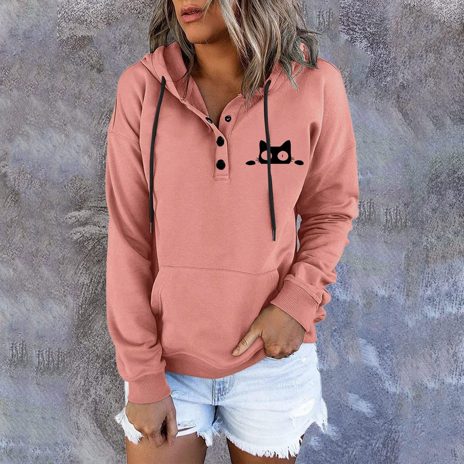 Women s Fashion Casual Long Sleeve Hooded Printed Sweater Pullover Hooded Top M рожевий
Women s Fashion Casual Long Sleeve Hooded Printed Sweater Pullover Hooded Top M рожевий