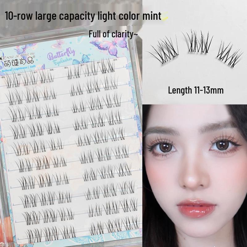 10-Row Mint False Eyelashes - Large Capacity, Natural Look, Clear Band, Ideal for Beginners and Photography
10-Row Mint False Eyelashes - Large Capacity, Natural Look, Clear Band, Ideal for Beginners and Photography