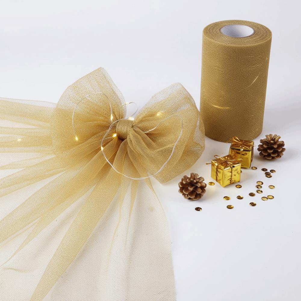 1pcs 6 Inch Wide Glitter Tulle Roll 25 Yards Long Fabric Tulle Ribbon DIY Craft золотий
1pcs 6 Inch Wide Glitter Tulle Roll 25 Yards Long Fabric Tulle Ribbon DIY Craft золотий